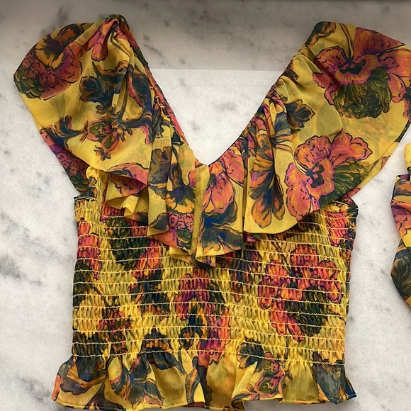 MISA LOS ANGELES Floral Print Midi Length Skirt and Top. Never been worn - Picture 4 of 5